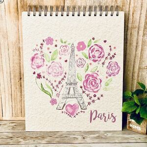 New Paris Eiffel Tower Sand Color sketchbook 76 acid free perforated pages